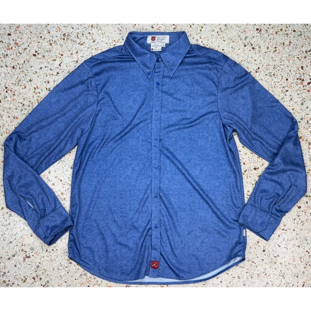 Iliac Golf Men's Button‎ Down Long Sleeve Shirt Size XL